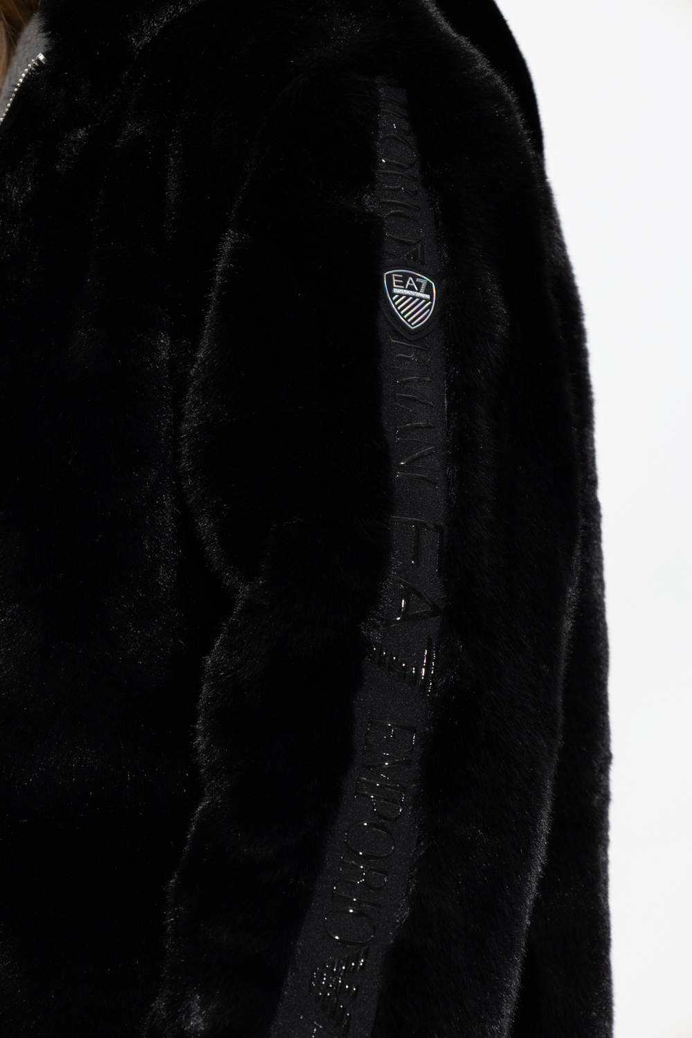 Armani faux fur outlet coat